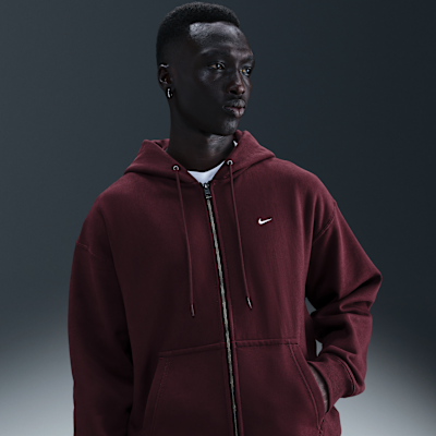 Nike Solo Swoosh Men's Full-Zip Fleece Hoodie. Nike.com